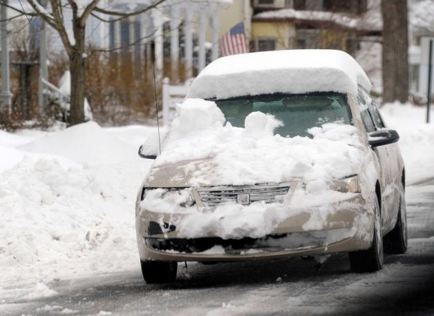 Car with Snow